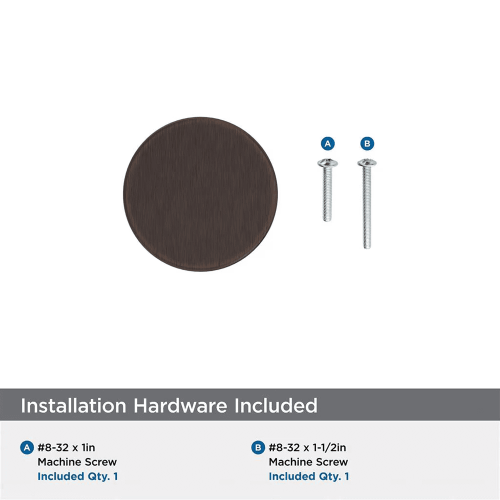 1-1/4" Merced Cabinet Knob, Oil-Rubbed Bronze Alt 2 - Image