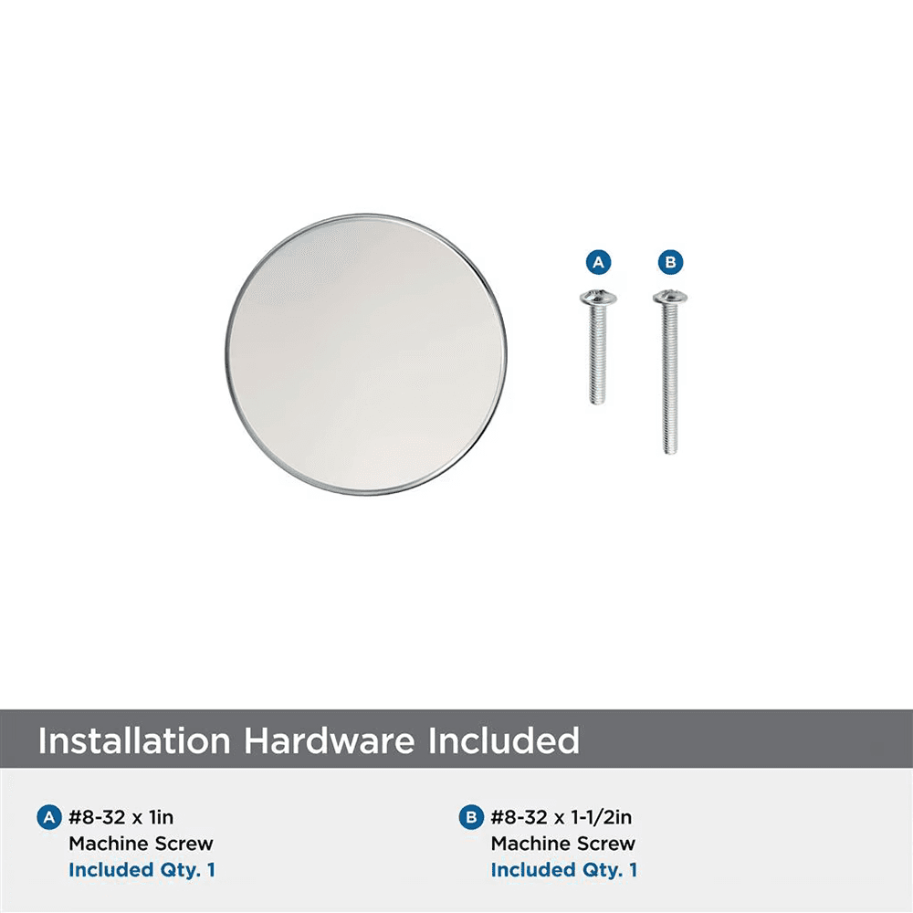 1-1/4" Merced Cabinet Knob, Polished Nickel Alt 2 - Image