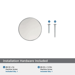 1-1/4" Merced Cabinet Knob, Polished Nickel Alt 2 - Image