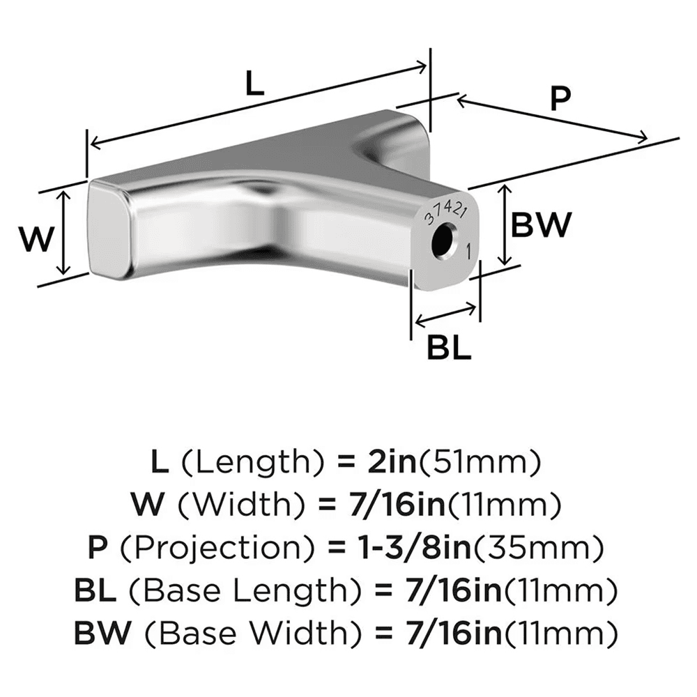2" Merced Cabinet Knob, Polished Chrome Alt 1 - Image