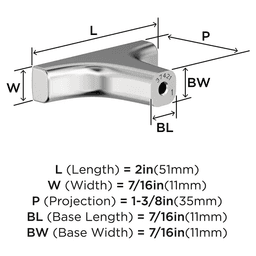 2" Merced Cabinet Knob, Polished Chrome Alt 1 - Image