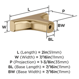 2" Merced Cabinet Knob, Golden Champagne Alt 1 - Image