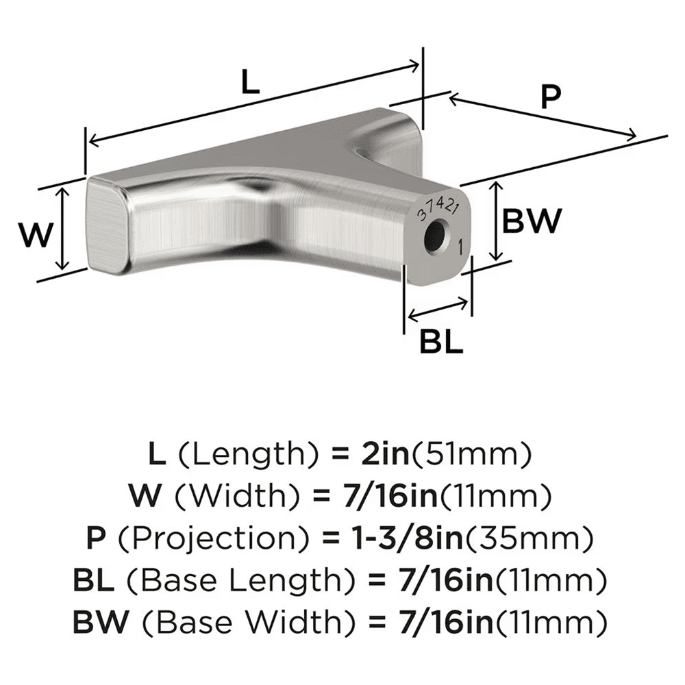 2" Merced Cabinet Knob, Satin Nickel Alt 1 - Image