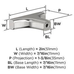 2" Merced Cabinet Knob, Satin Nickel Alt 1 - Image