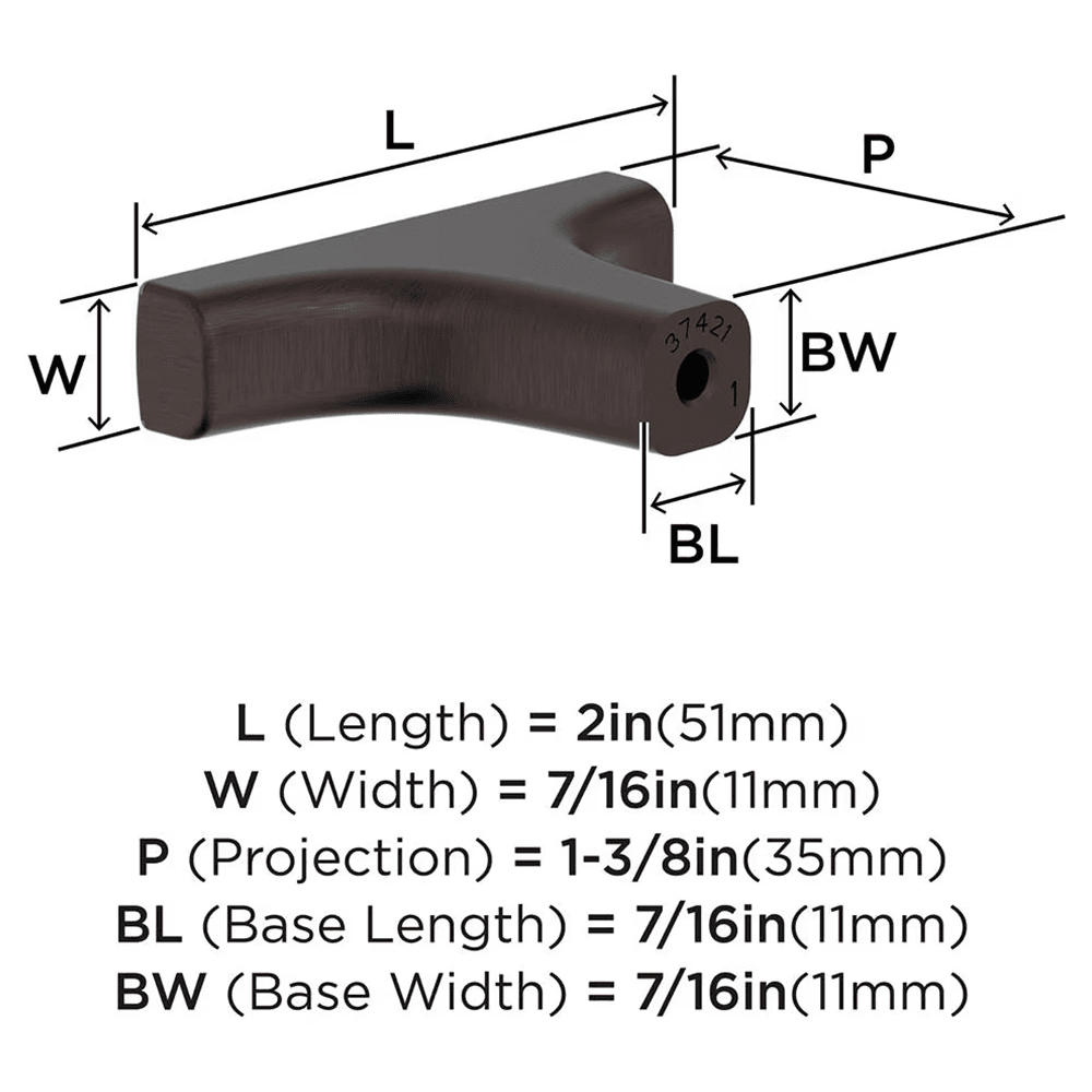 2" Merced Cabinet Knob, Oil-Rubbed Bronze Alt 1 - Image