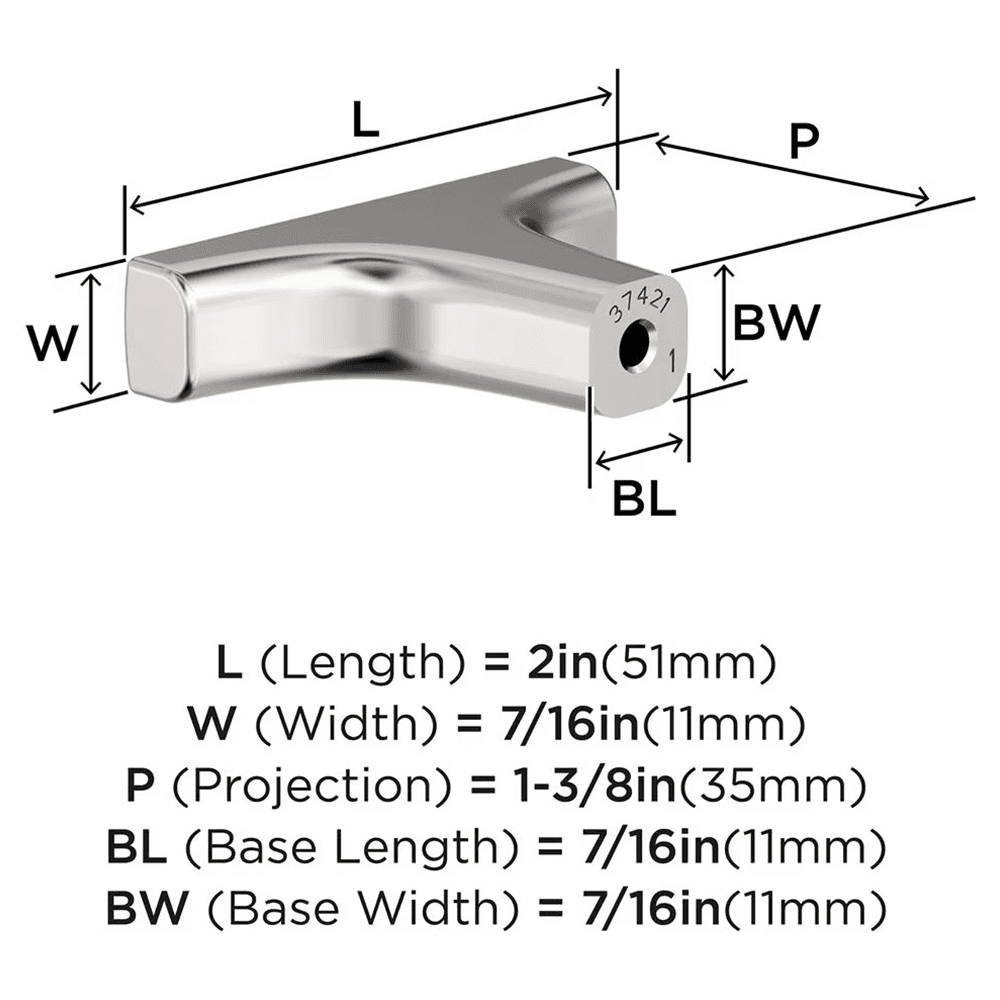 2" Merced Cabinet Knob, Polished Nickel Alt 1 - Image