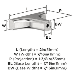 2" Merced Cabinet Knob, Polished Nickel Alt 1 - Image