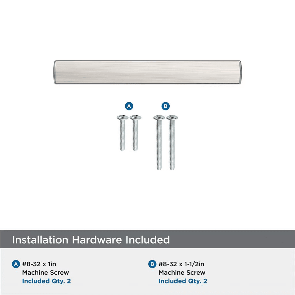 76mm Merced Cabinet Pull, Satin Nickel Alt 2 - Image