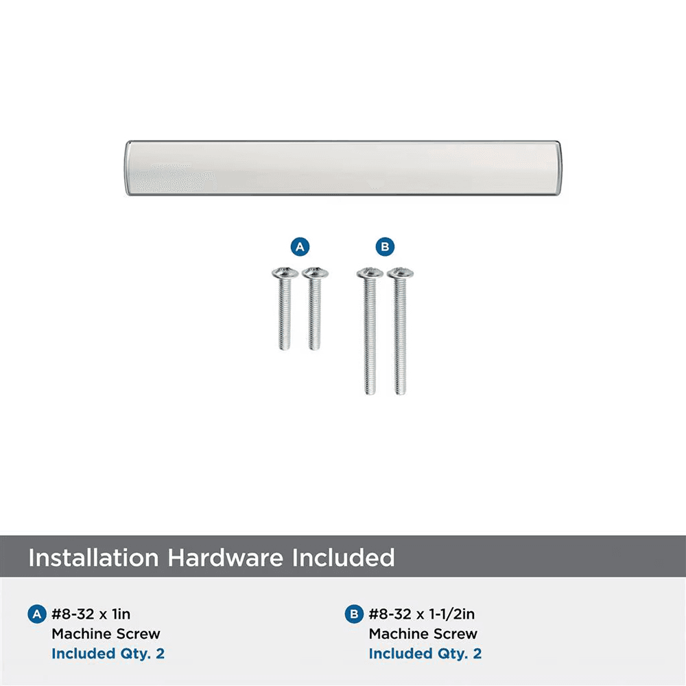 76mm Merced Cabinet Pull, Polished Nickel Alt 2 - Image