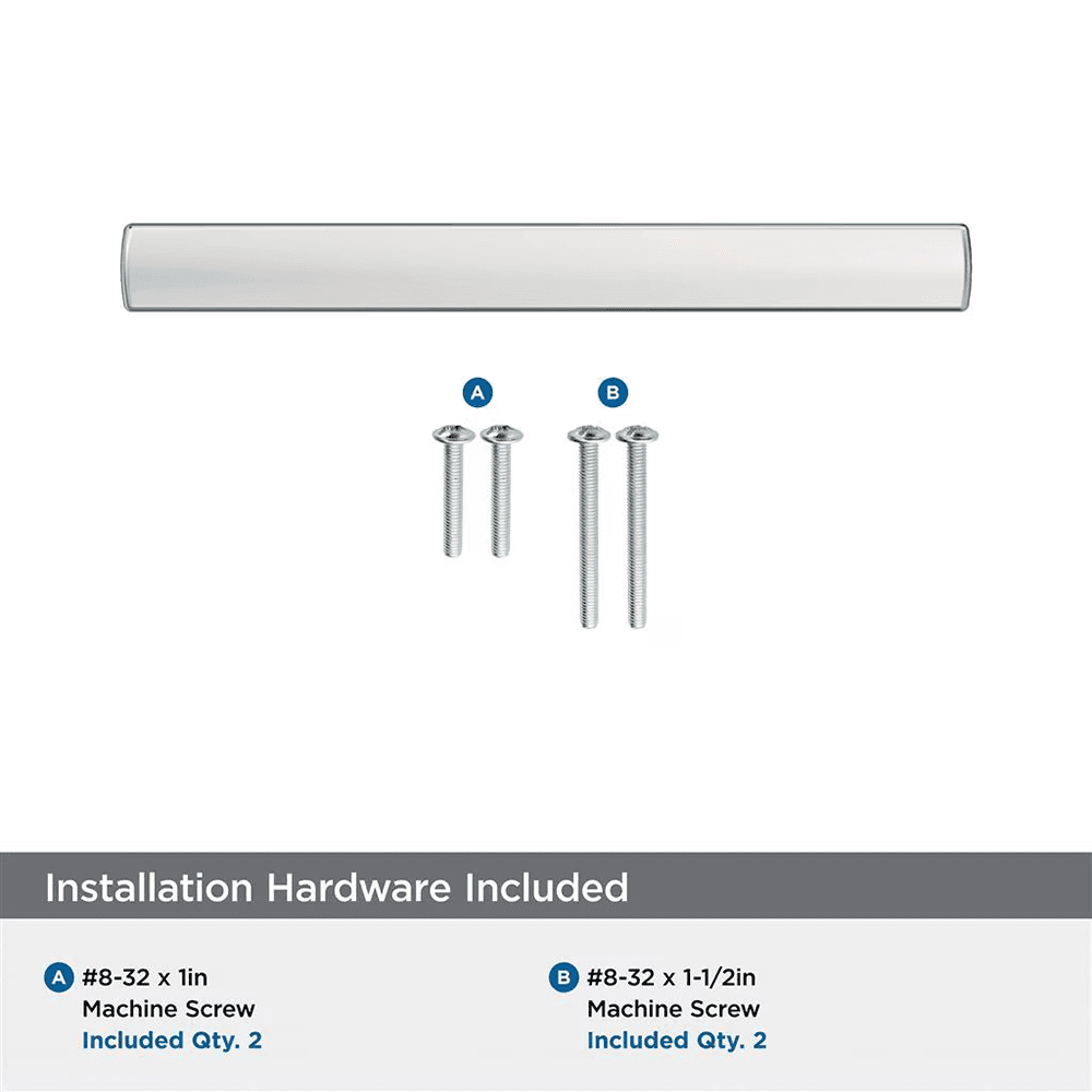96mm Merced Cabinet Pull, Polished Chrome Alt 2 - Image