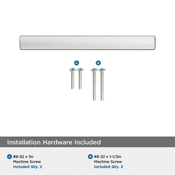 96mm Merced Cabinet Pull, Polished Chrome Alt 2 - Image