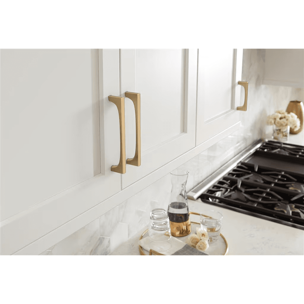 96mm Merced Cabinet Pull, Champagne Bronze Alt 4 - Image