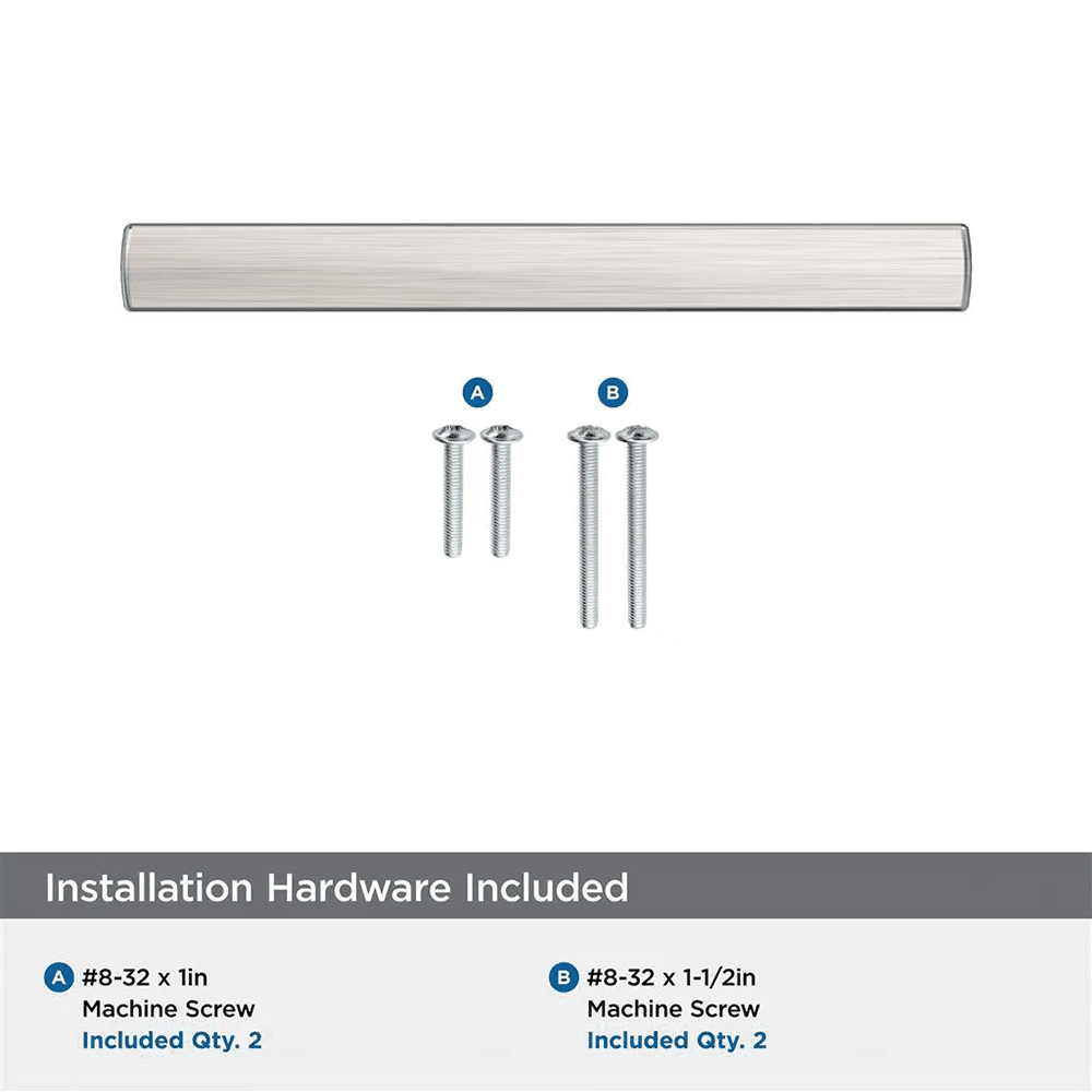 96mm Merced Cabinet Pull, Satin Nickel Alt 2 - Image