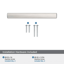 96mm Merced Cabinet Pull, Satin Nickel Alt 2 - Image