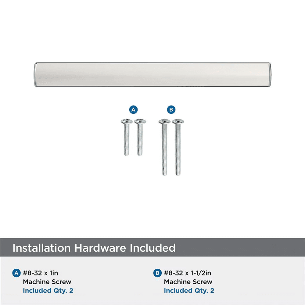 96mm Merced Cabinet Pull, Polished Nickel Alt 2 - Image