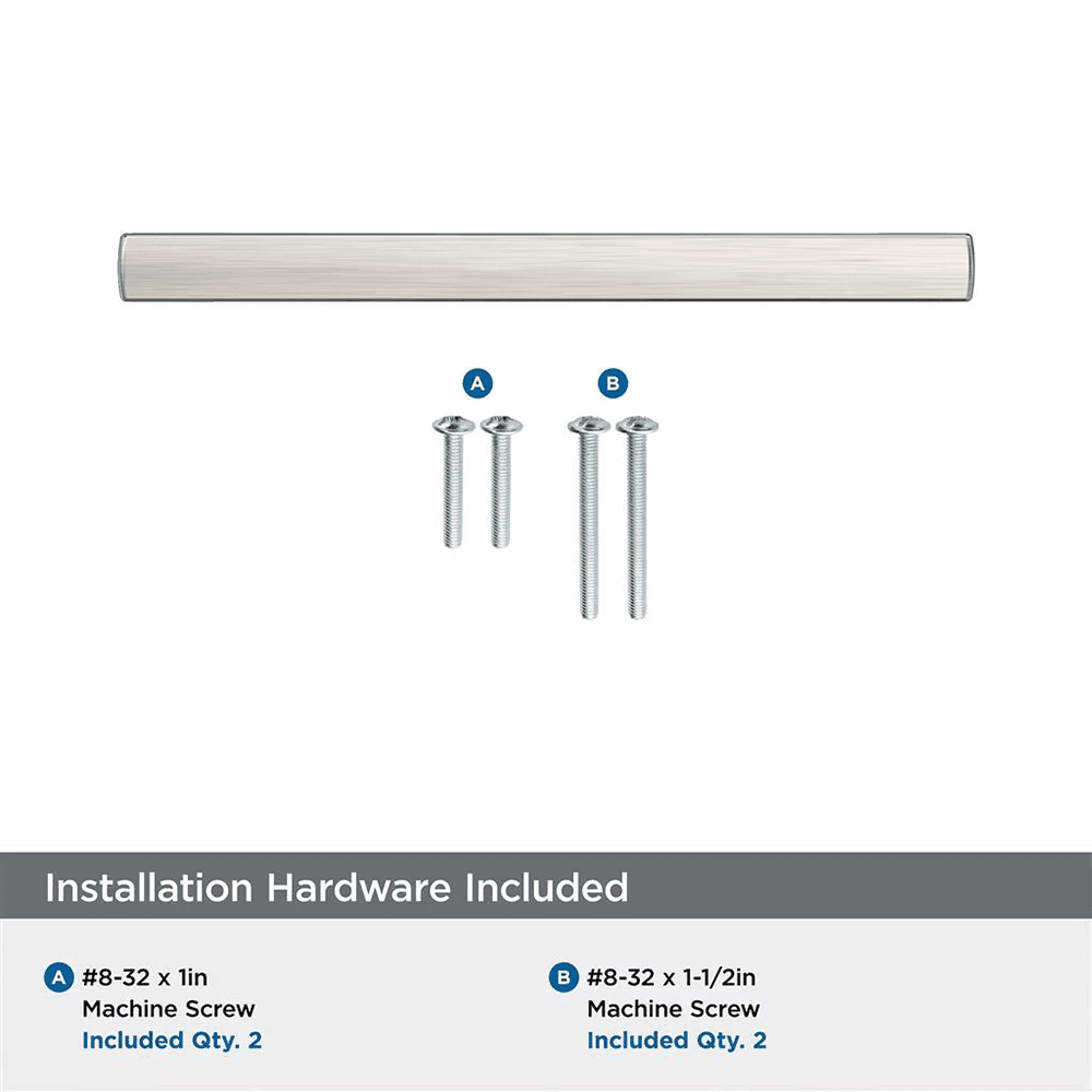 128mm Merced Cabinet Pull, Satin Nickel Alt 2 - Image