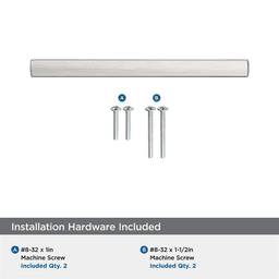 128mm Merced Cabinet Pull, Satin Nickel Alt 2 - Image