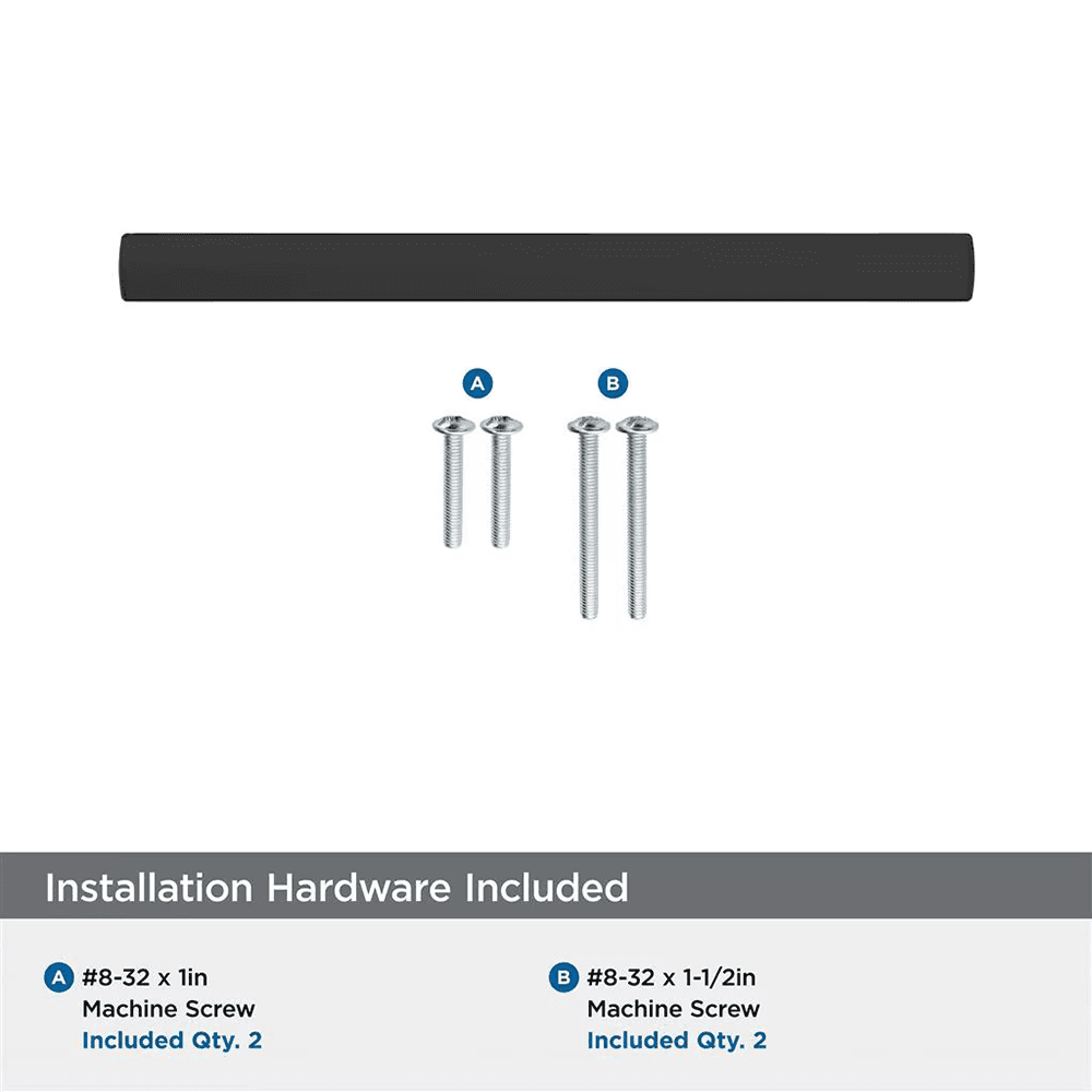 128mm Merced Cabinet Pull, Matte Black Alt 2 - Image