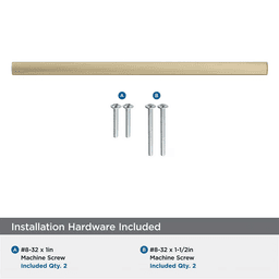 224mm Merced Cabinet Pull, Golden Champagne Alt 2 - Image