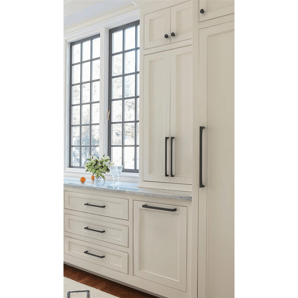 224mm Merced Cabinet Pull, Matte Black Alt 3 - Image