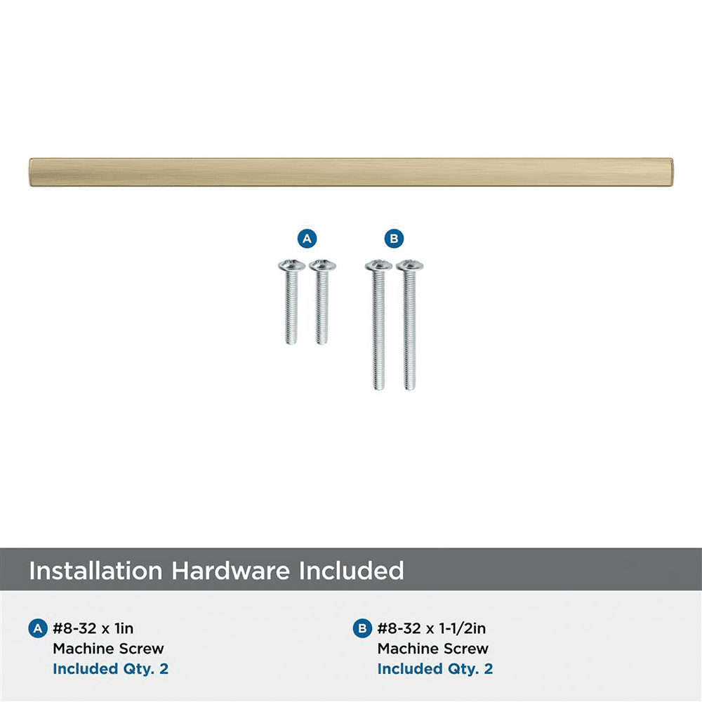 256mm Merced Cabinet Pull, Golden Champagne Alt 2 - Image