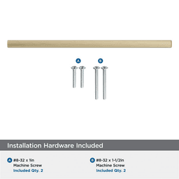 256mm Merced Cabinet Pull, Golden Champagne Alt 2 - Image