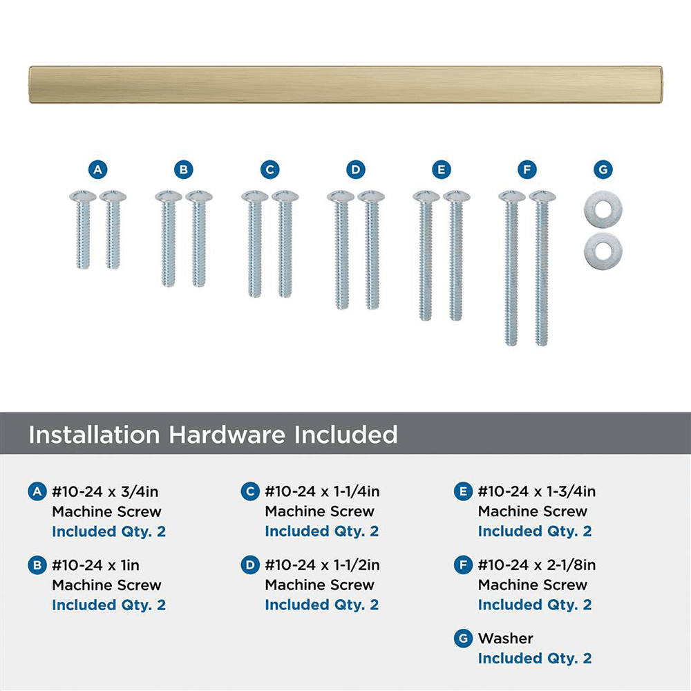305mm Merced Appliance Pull, Golden Champagne Alt 2 - Image