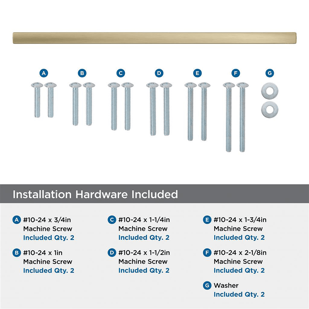 457mm Merced Appliance Pull, Golden Champagne Alt 2 - Image
