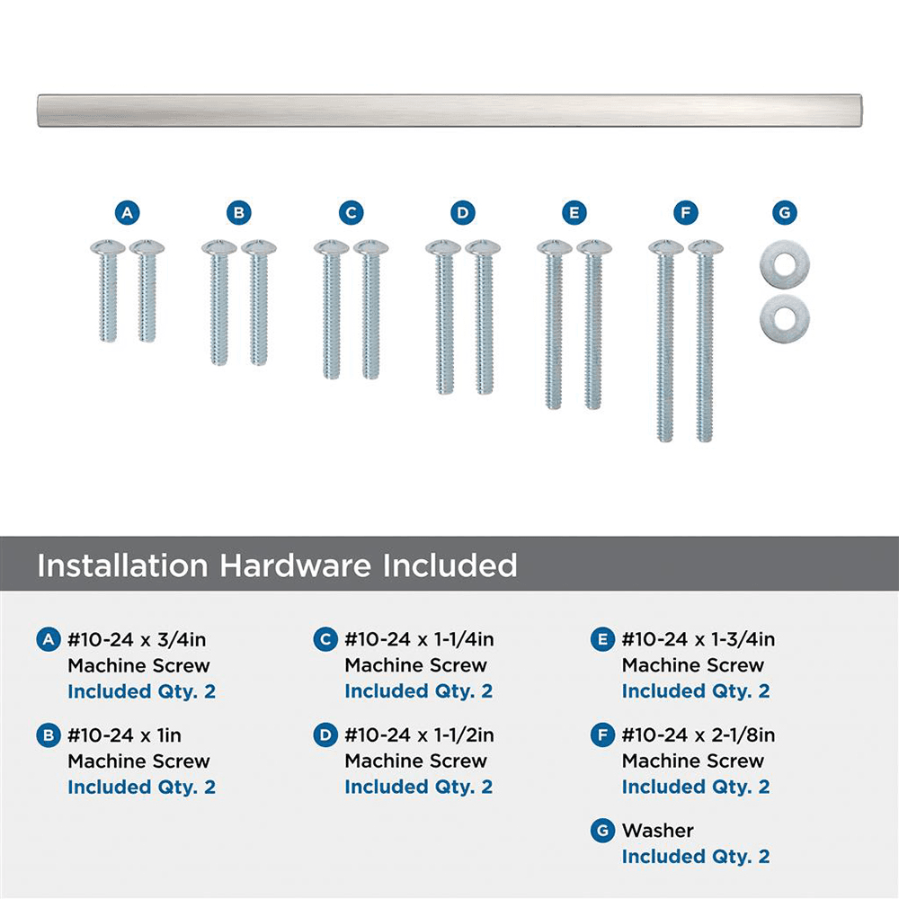 457mm Merced Appliance Pull, Satin Nickel Alt 2 - Image