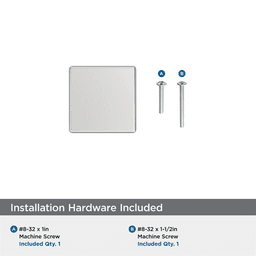 1-1/4" Lintel Cabinet Knob, Polished Chrome Alt 2 - Image