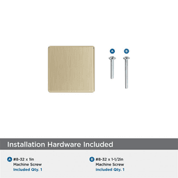 1-1/4" Lintel Cabinet Knob, Golden Champagne Alt 2 - Image