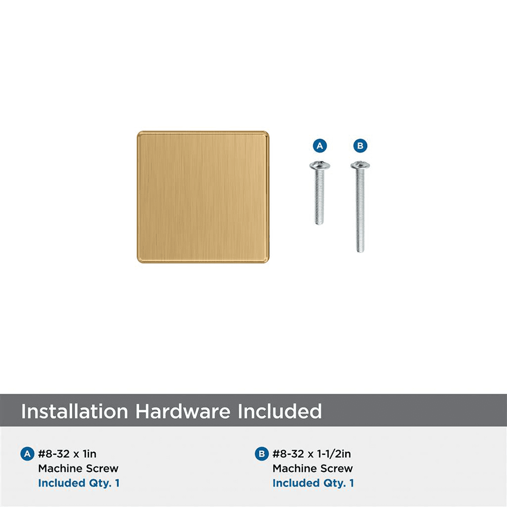 1-1/4" Lintel Cabinet Knob, Champagne Bronze Alt 2 - Image