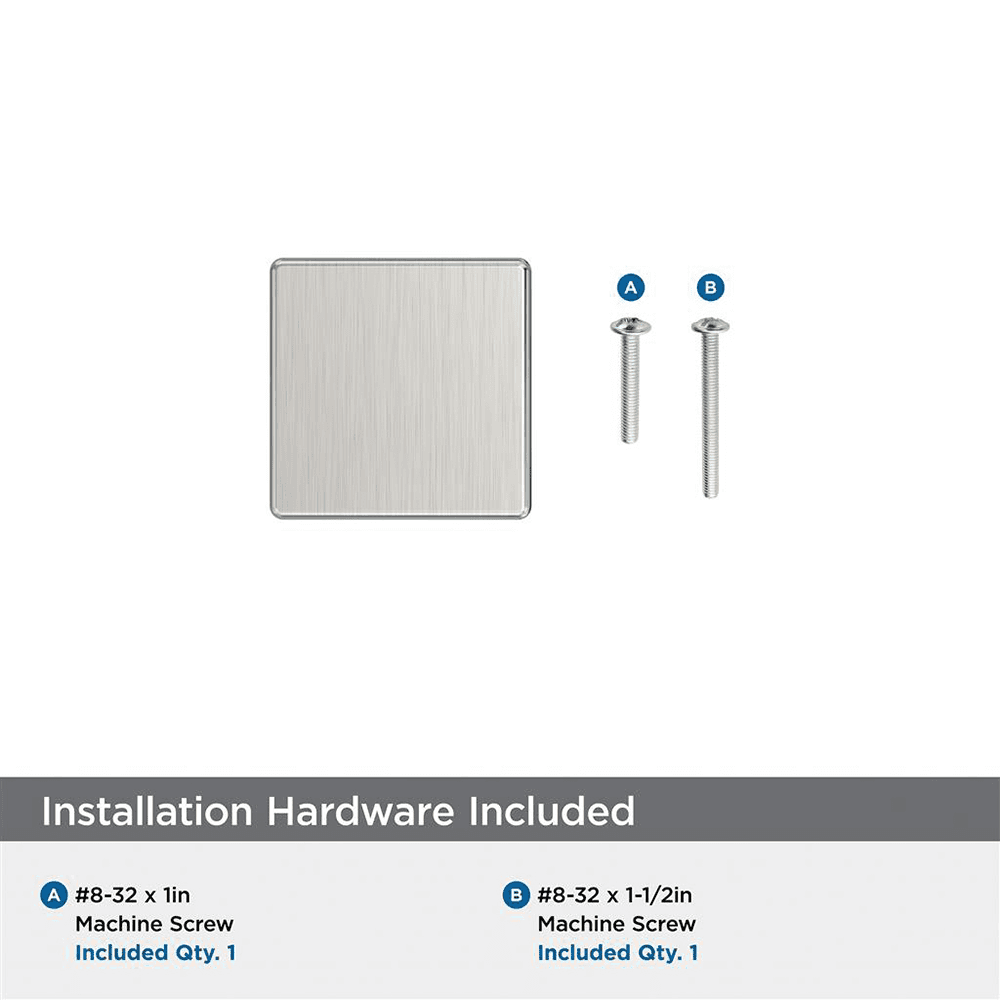 1-1/4" Lintel Cabinet Knob, Satin Nickel Alt 2 - Image