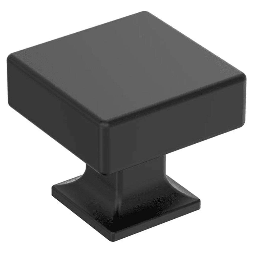 1-1/4" Lintel Cabinet Knob, Matte Black Main - Image