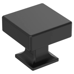 1-1/4" Lintel Cabinet Knob, Matte Black Main - Image