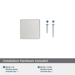 1-1/4" Lintel Cabinet Knob, Polished Nickel Alt 2 - Image