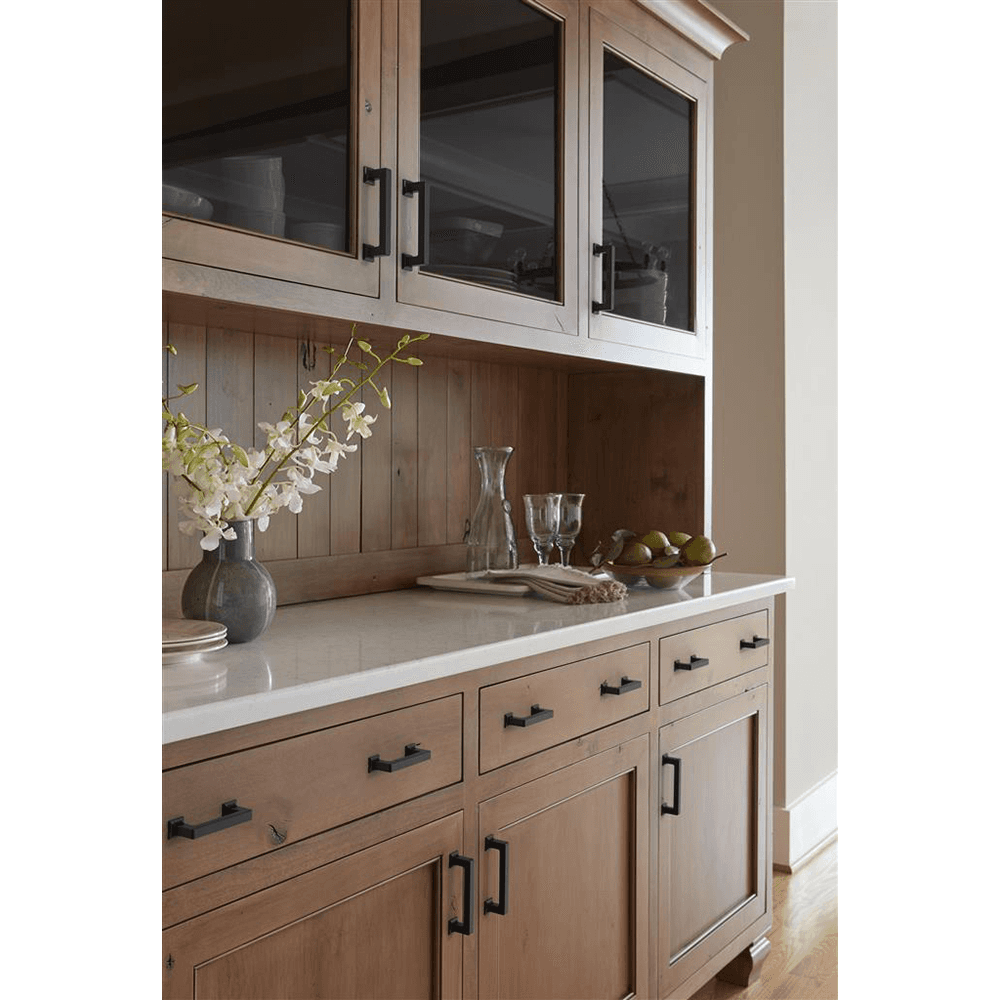 376mm Lintel Cabinet Pull, Matte Black Alt 4 - Image