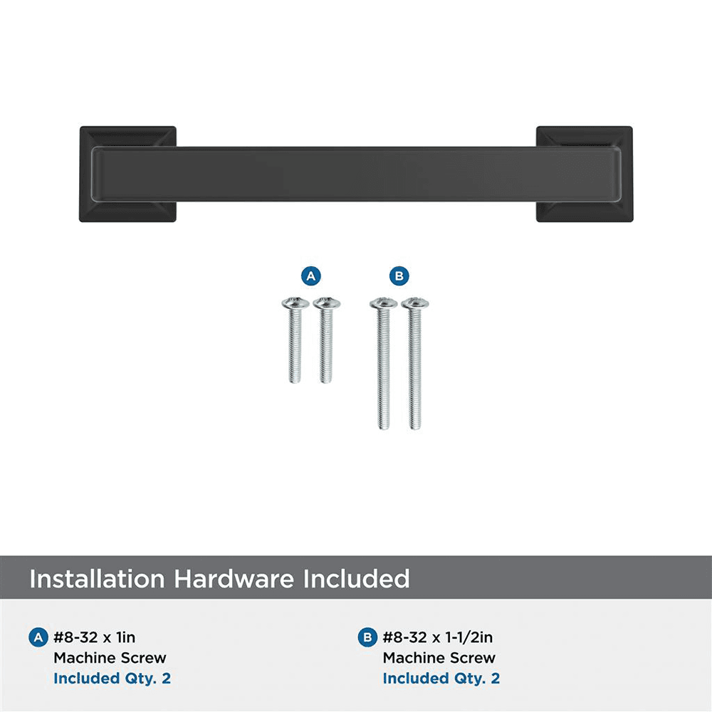 476mm Lintel Cabinet Pull, Matte Black Alt 2 - Image