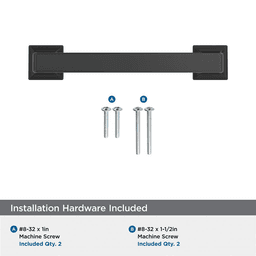 476mm Lintel Cabinet Pull, Matte Black Alt 2 - Image