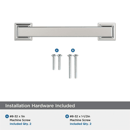 476mm Lintel Cabinet Pull, Polished Nickel Alt 2 - Image