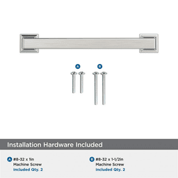 128mm Lintel Cabinet Pull, Satin Nickel Alt 2 - Image