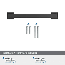 128mm Lintel Cabinet Pull, Matte Black Alt 2 - Image