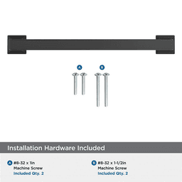 160mm Lintel Cabinet Pull, Matte Black Alt 2 - Image