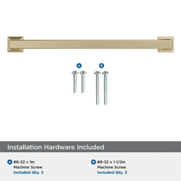 192mm Lintel Cabinet Pull, Golden Champagne Alt 2 - Image