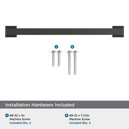 192mm Lintel Cabinet Pull, Matte Black Alt 2 - Image