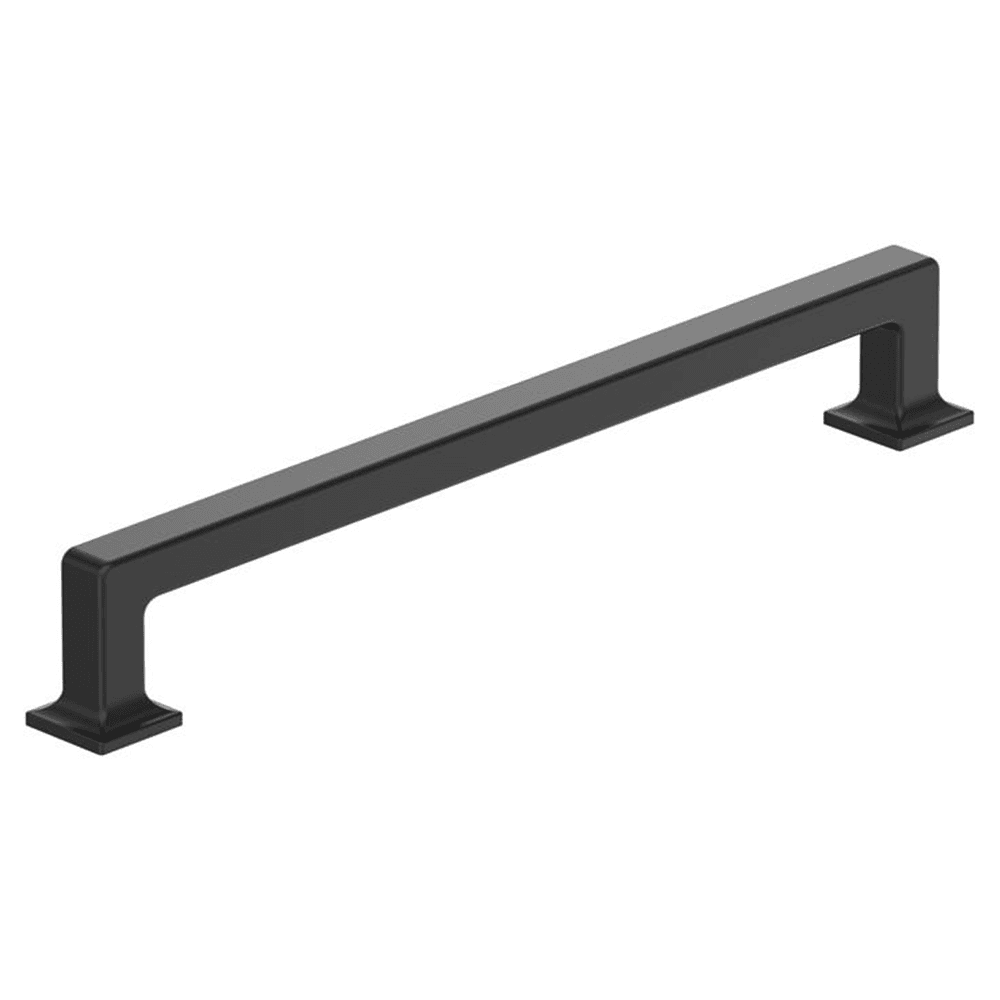 224mm Lintel Cabinet Pull, Matte Black Main - Image