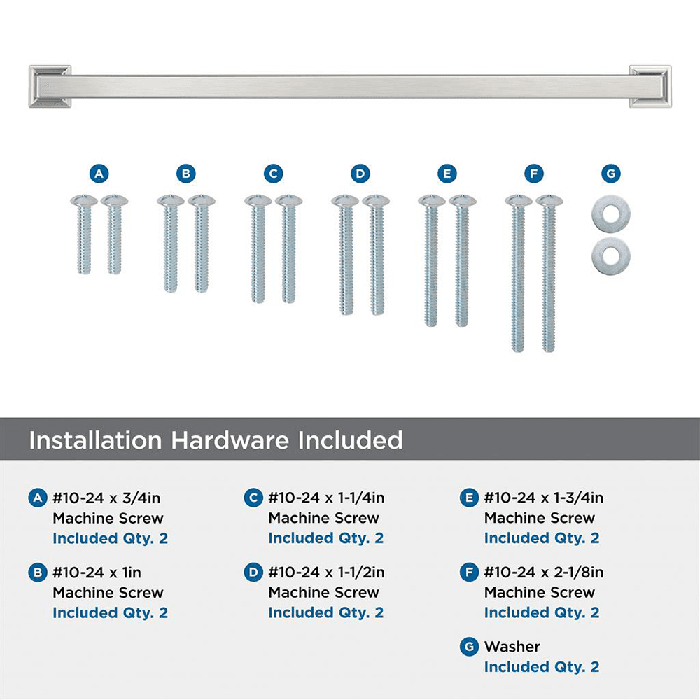 457mm Lintel Appliance Pull, Satin Nickel Alt 2 - Image