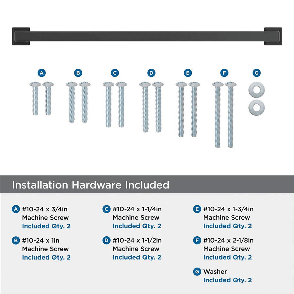 457mm Lintel Appliance Pull, Matte Black Alt 2 - Image