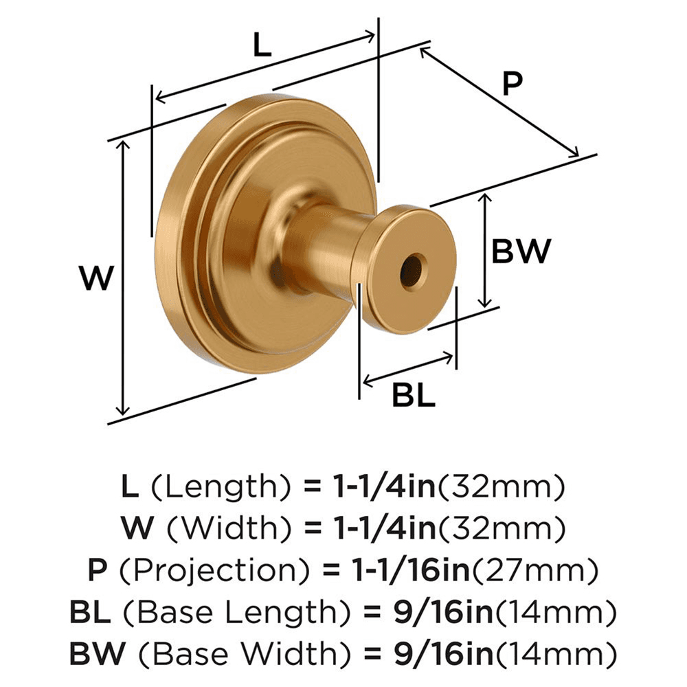 1-1/4" Faircrest Cabinet Knob, Champagne Bronze Alt 1 - Image