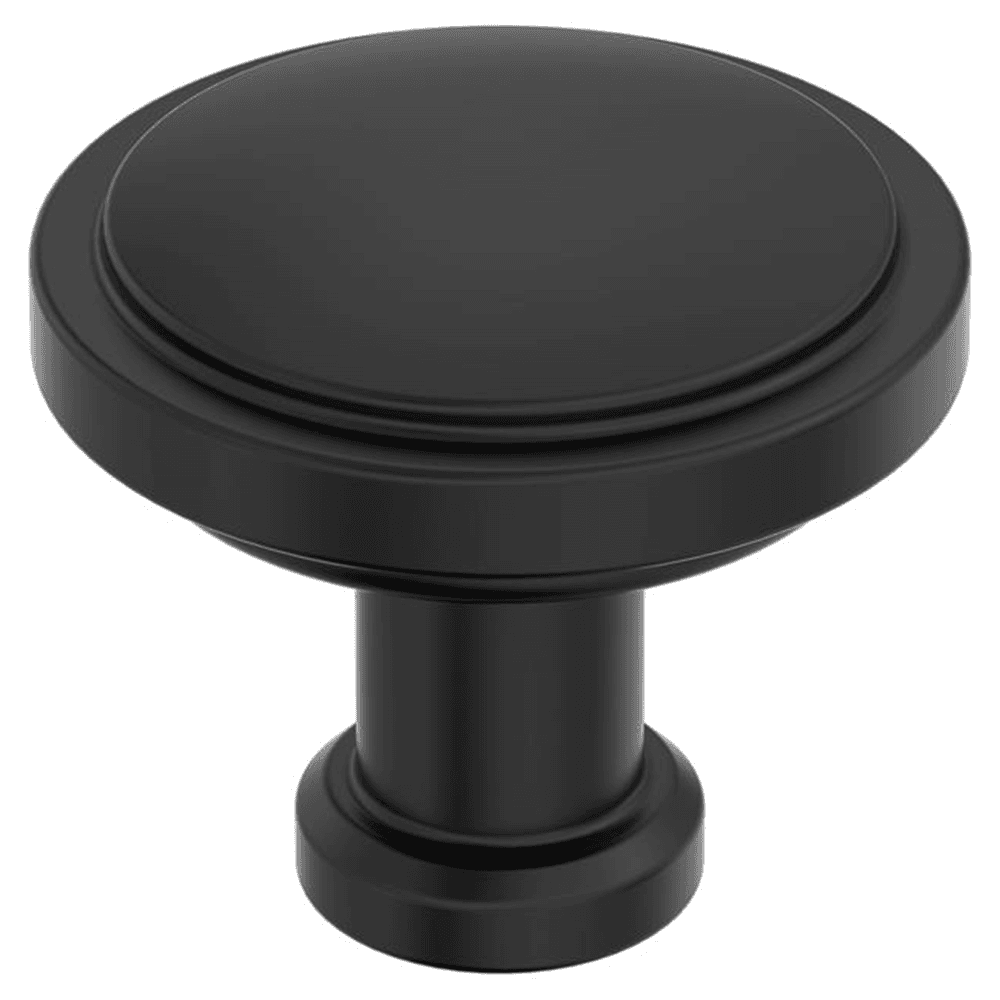 1-1/4" Faircrest Cabinet Knob, Matte Black Main - Image